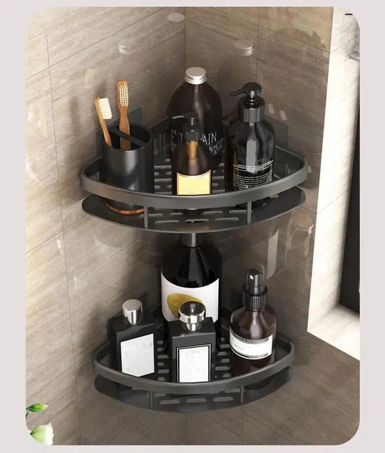 Easy-Mount Bathroom Shelf