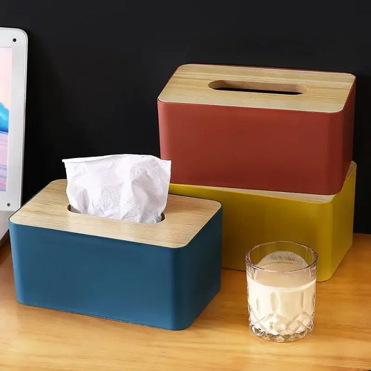 Minimalist Wooden Tissue Box