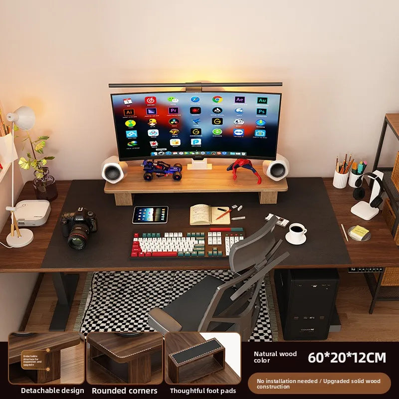 Wooden Desktop Monitor Stand