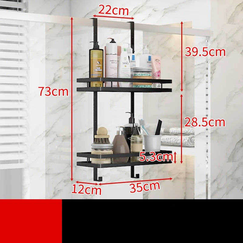 Minimalist No-Drill Bathroom Shelf