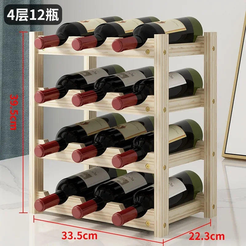 Solid Wood Wine Rack