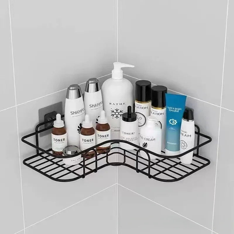 Corner Wall-Mounted Bathroom Shelf