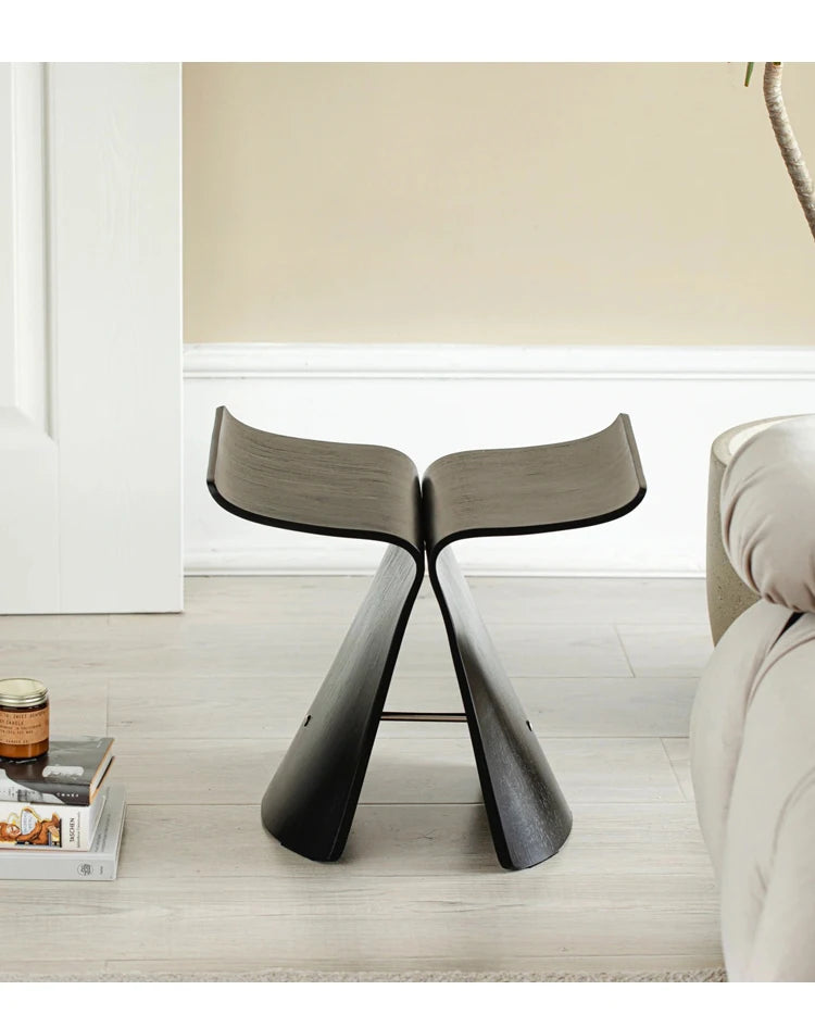 Furniture Butterfly Stool Living Room Sofa Chair Porch Shoe Changing Stool Small Bench Creative Mobile Seat Chair For Leisure
