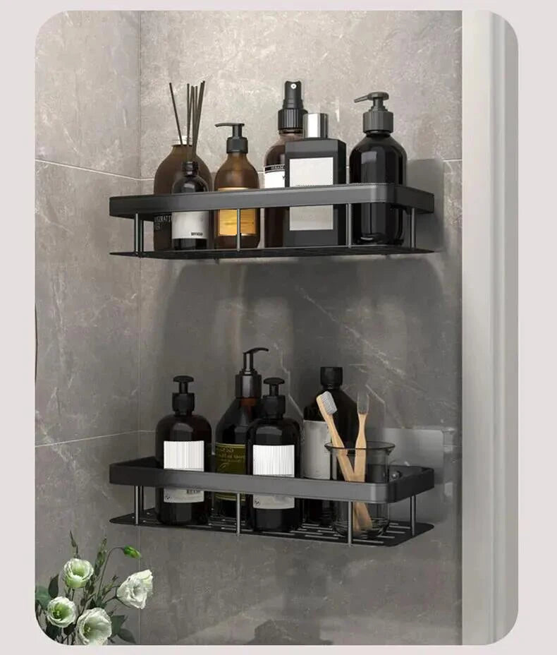 Easy-Mount Bathroom Shelf