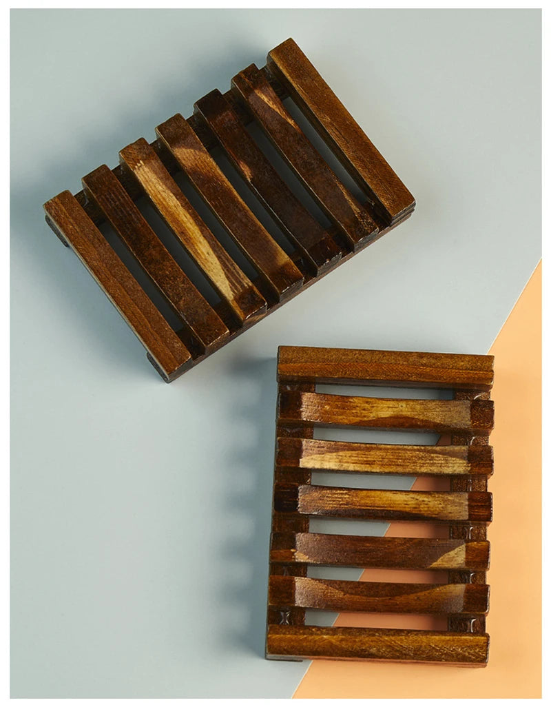 Natural Bamboo Soap Draining Holder