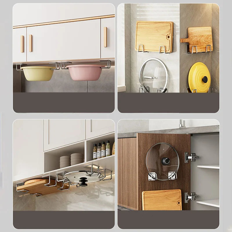 Wall-Mounted Kitchen Storage Rack