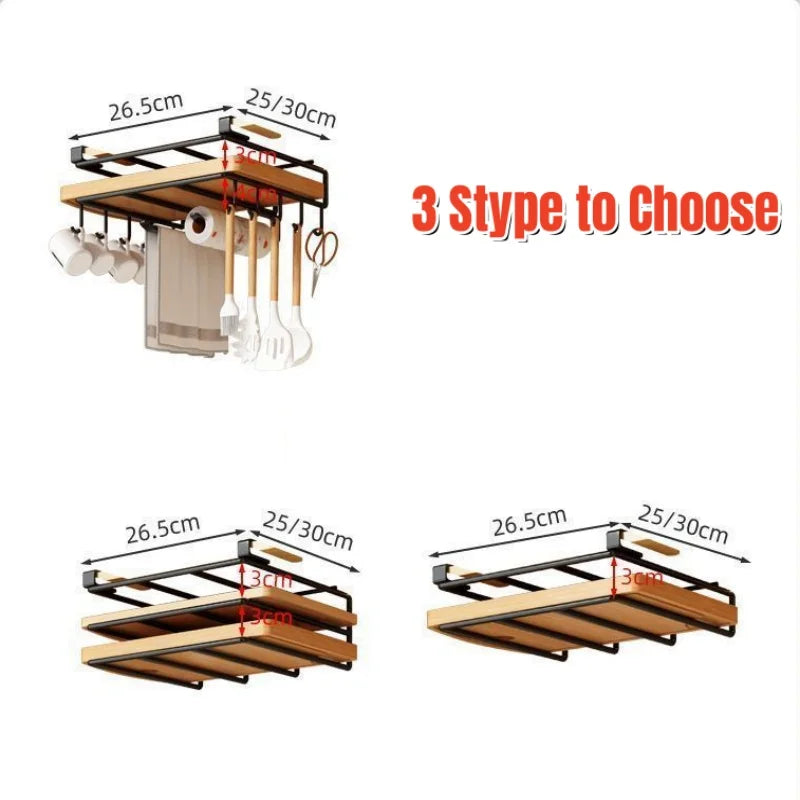 Under-Cupboard Hanging Storage Rack