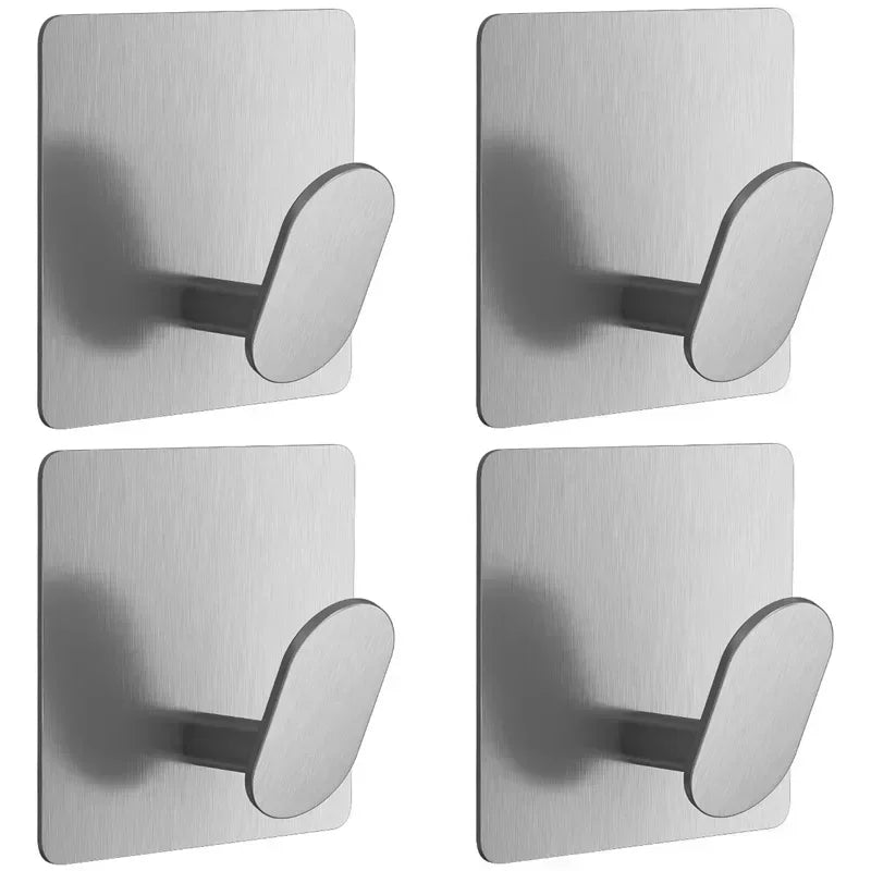 Modern Stainless Steel Adhesive Robe Hooks