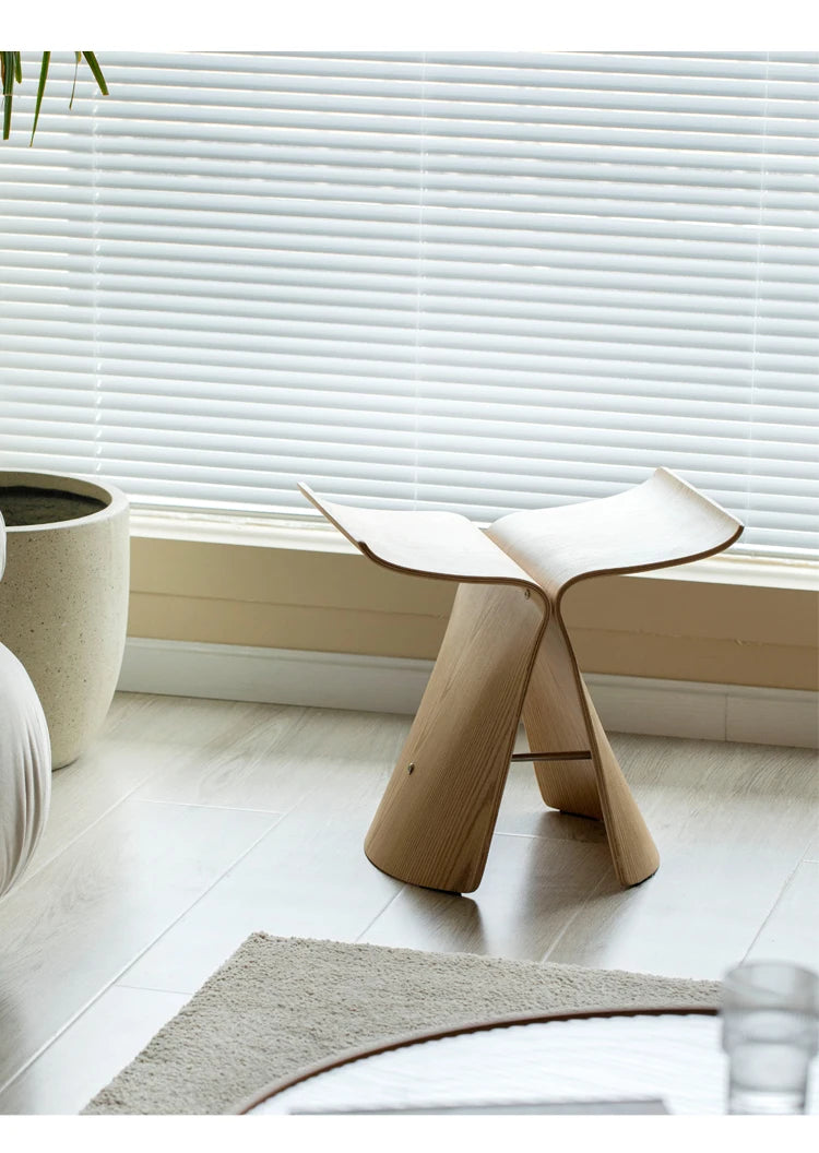 Furniture Butterfly Stool Living Room Sofa Chair Porch Shoe Changing Stool Small Bench Creative Mobile Seat Chair For Leisure
