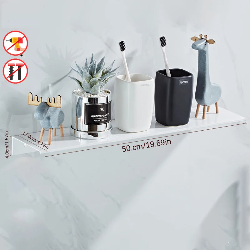 Black Space Aluminium Wall Shelf