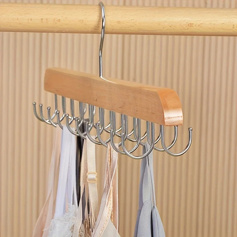 Space-Saving Wooden Hanger
