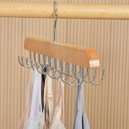 Space-Saving Wooden Hanger