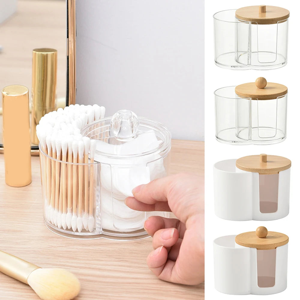 Bathroom Cotton Swab & Pad Jar