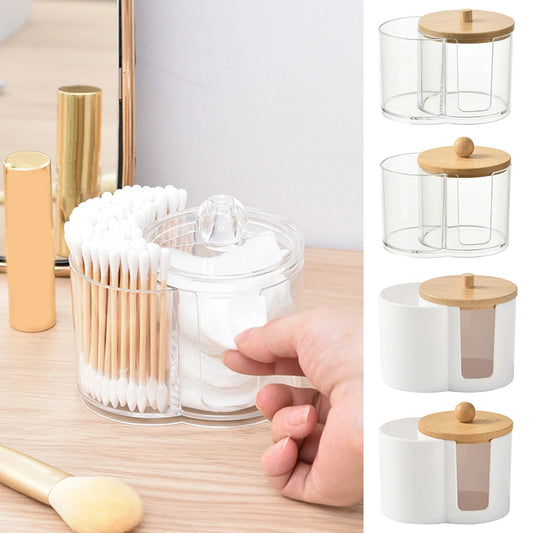 Bathroom Cotton Swab & Pad Jar