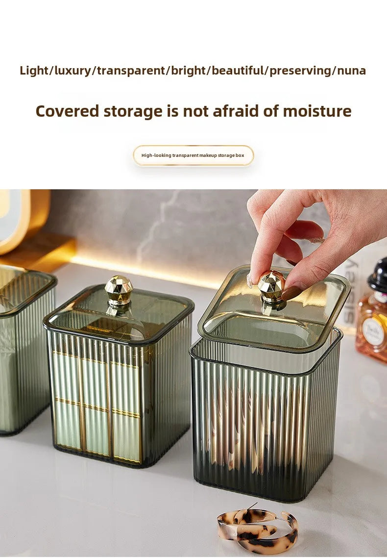 Transparent Desktop Makeup Organizer