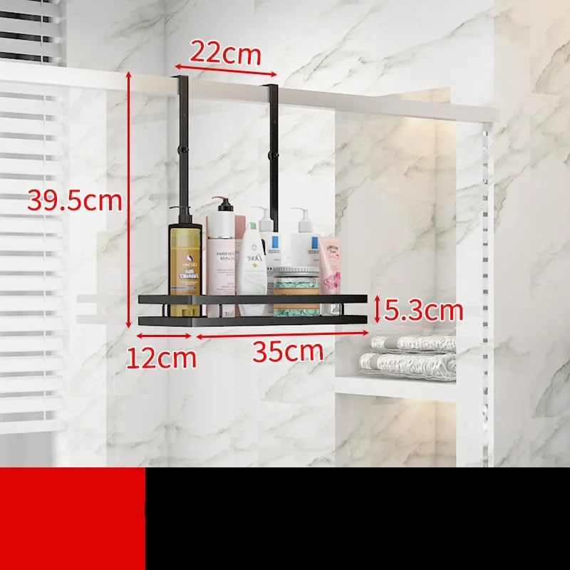 Minimalist No-Drill Bathroom Shelf