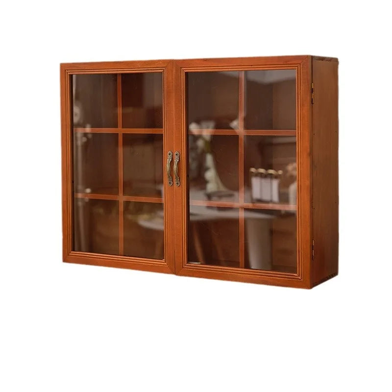 Solid Wood Vintage Cup Cabinet
