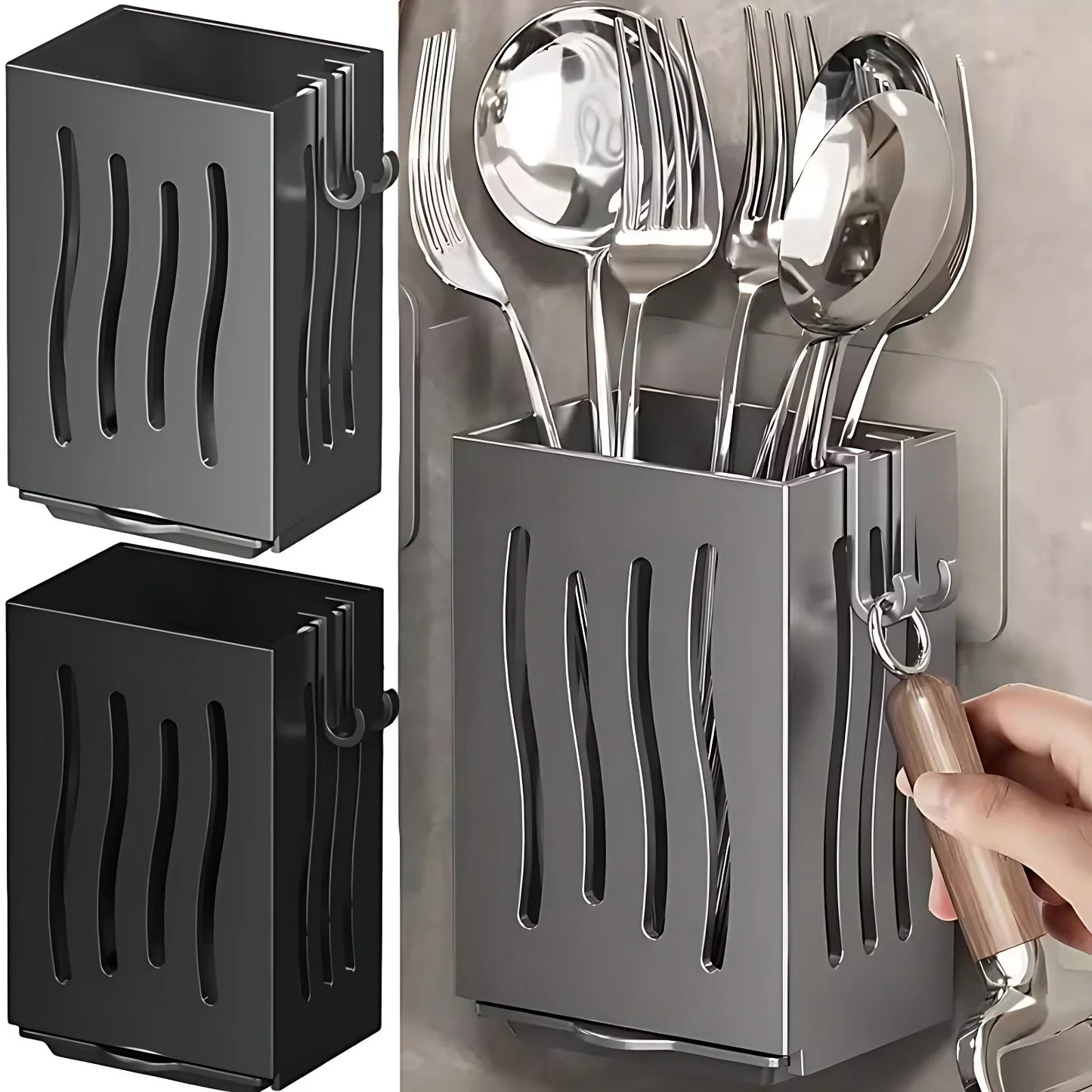 Wall-Mounted Cutlery Organizer