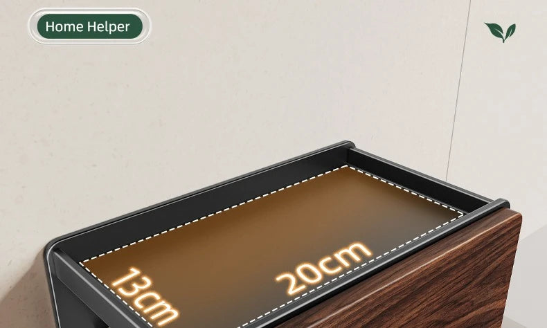 Walnut Bathroom Storage Box