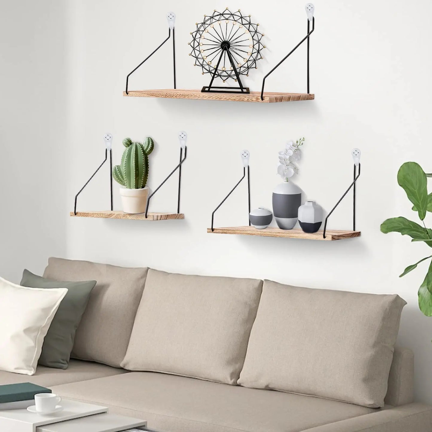 Handmade Wooden Floating Shelf