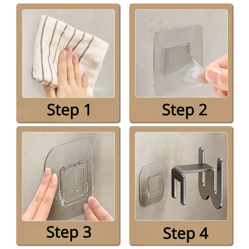 Space-Saving Wall-Mounted Slipper Rack