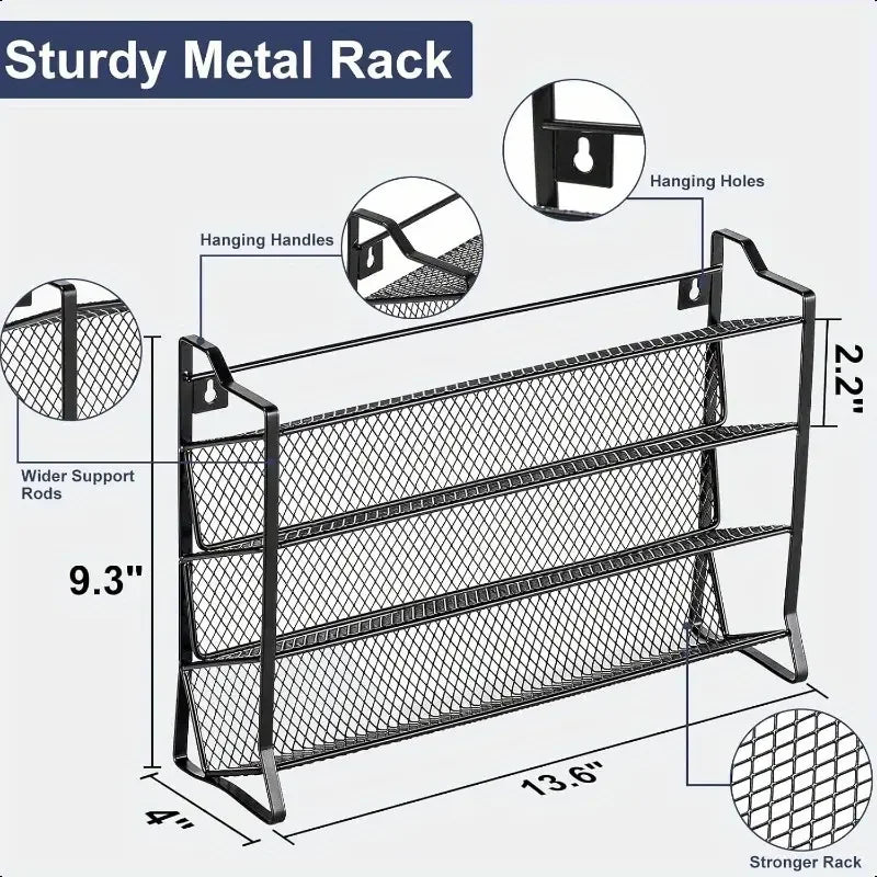 4-Tier Metal Spice Rack