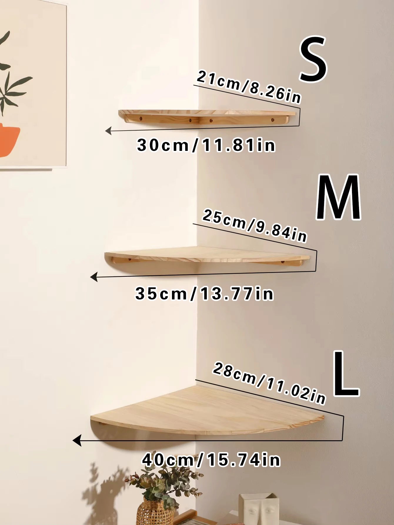 Corner Floating Shelf