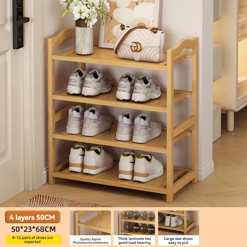 Multi-Layer Solid Wood Shoe Rack