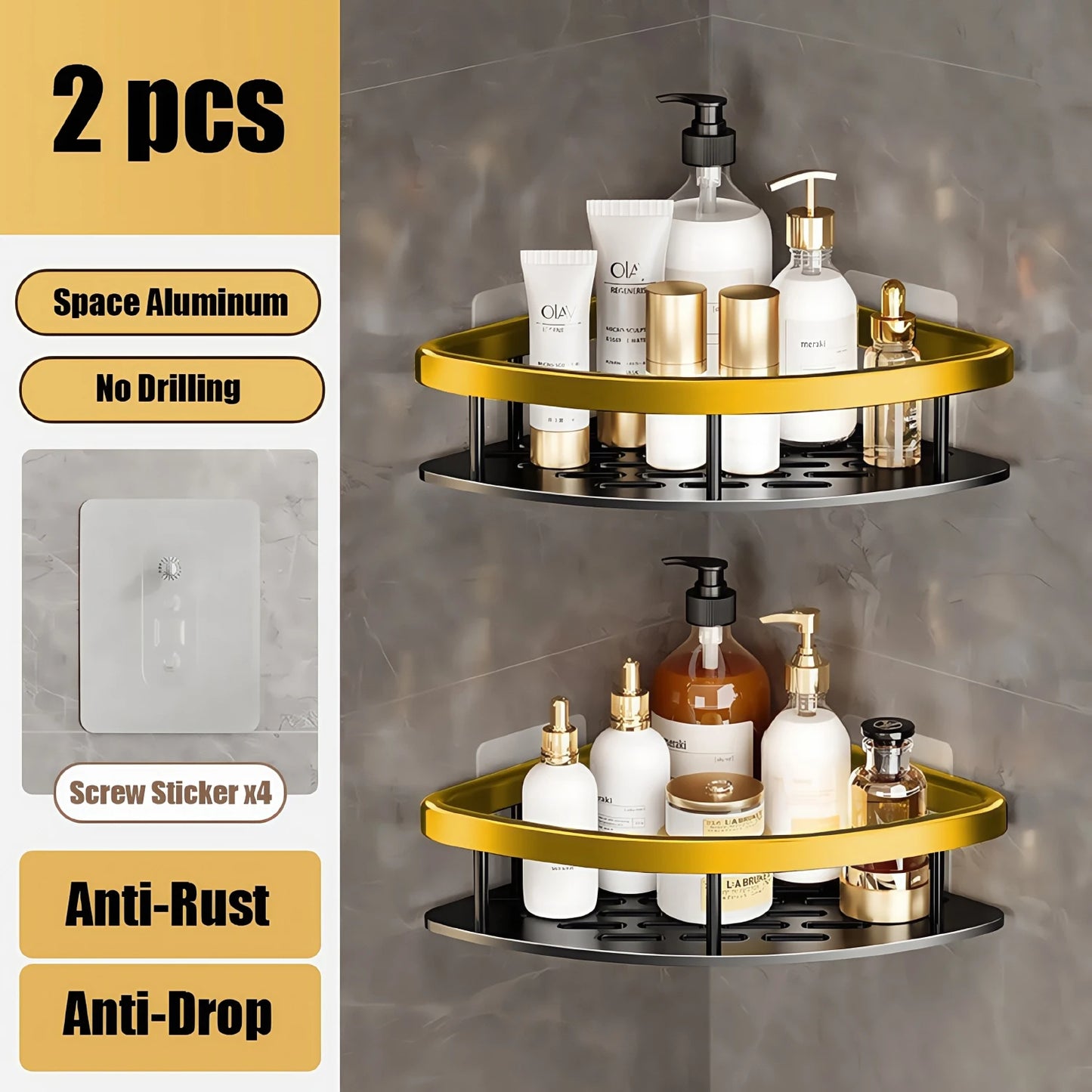 Modern Aluminium Bathroom Rack