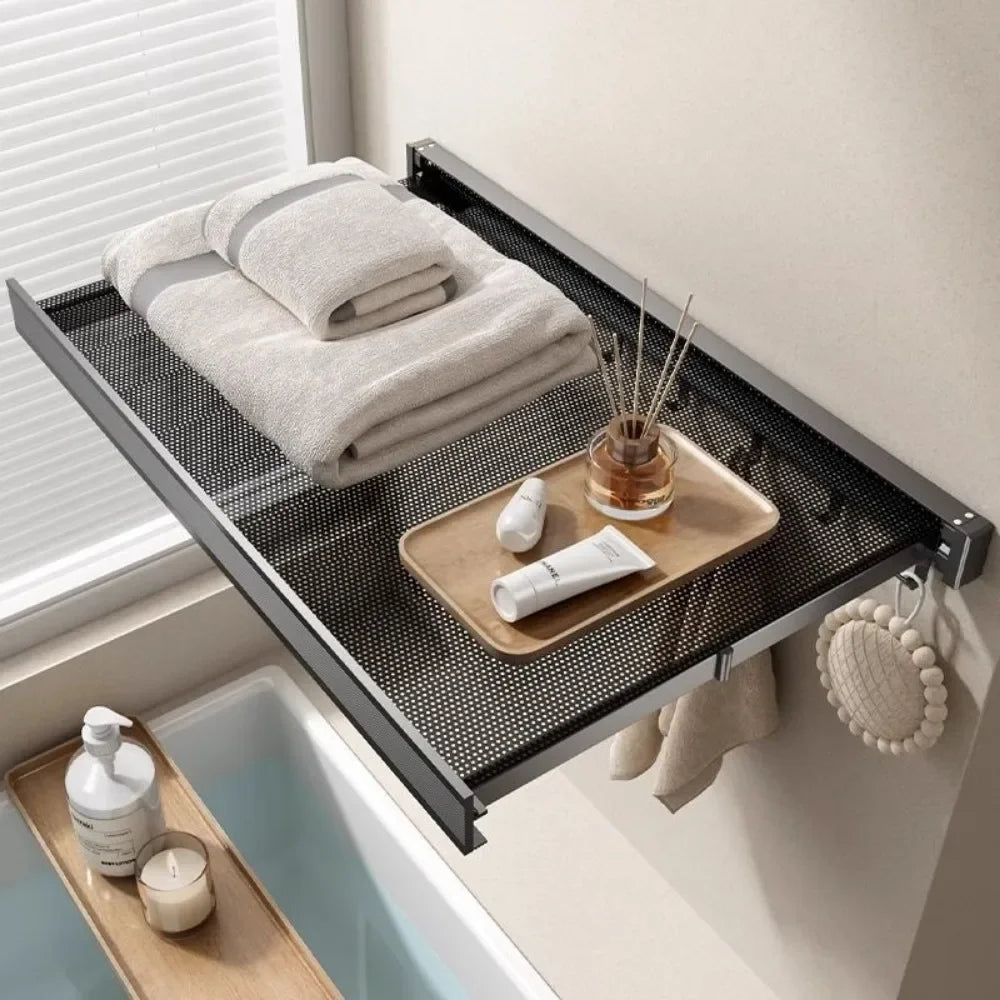 Foldable Wall-Mounted Storage Shelf