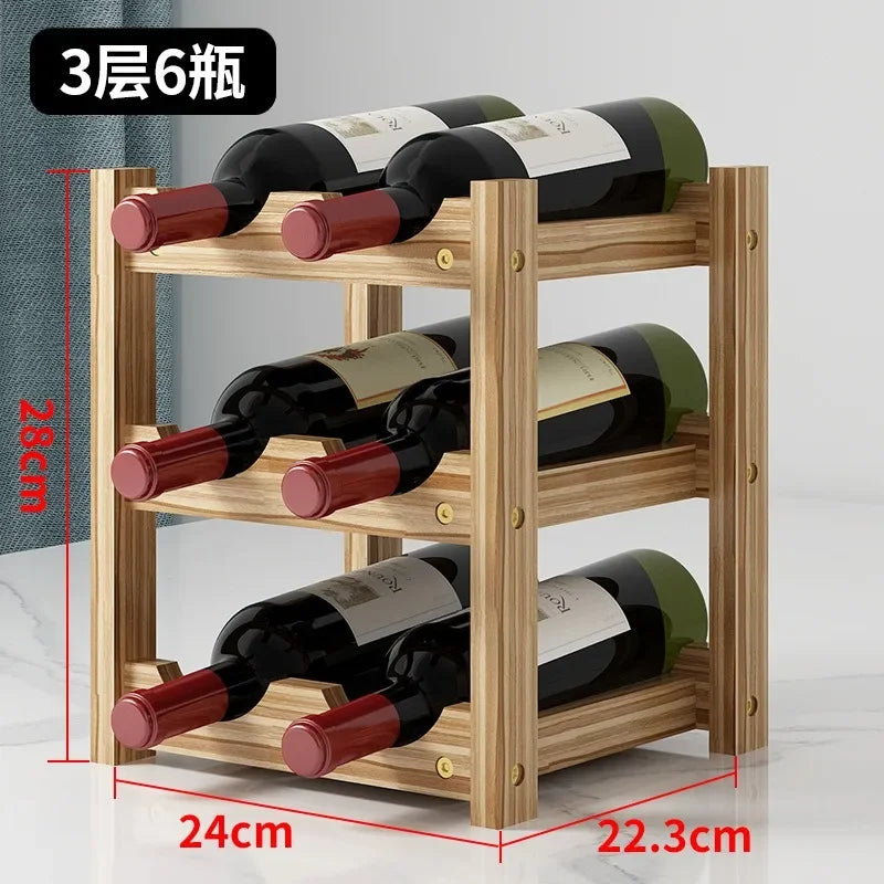Solid Wood Wine Rack