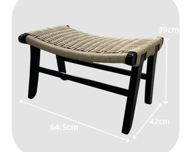 Handwoven Rattan Stool