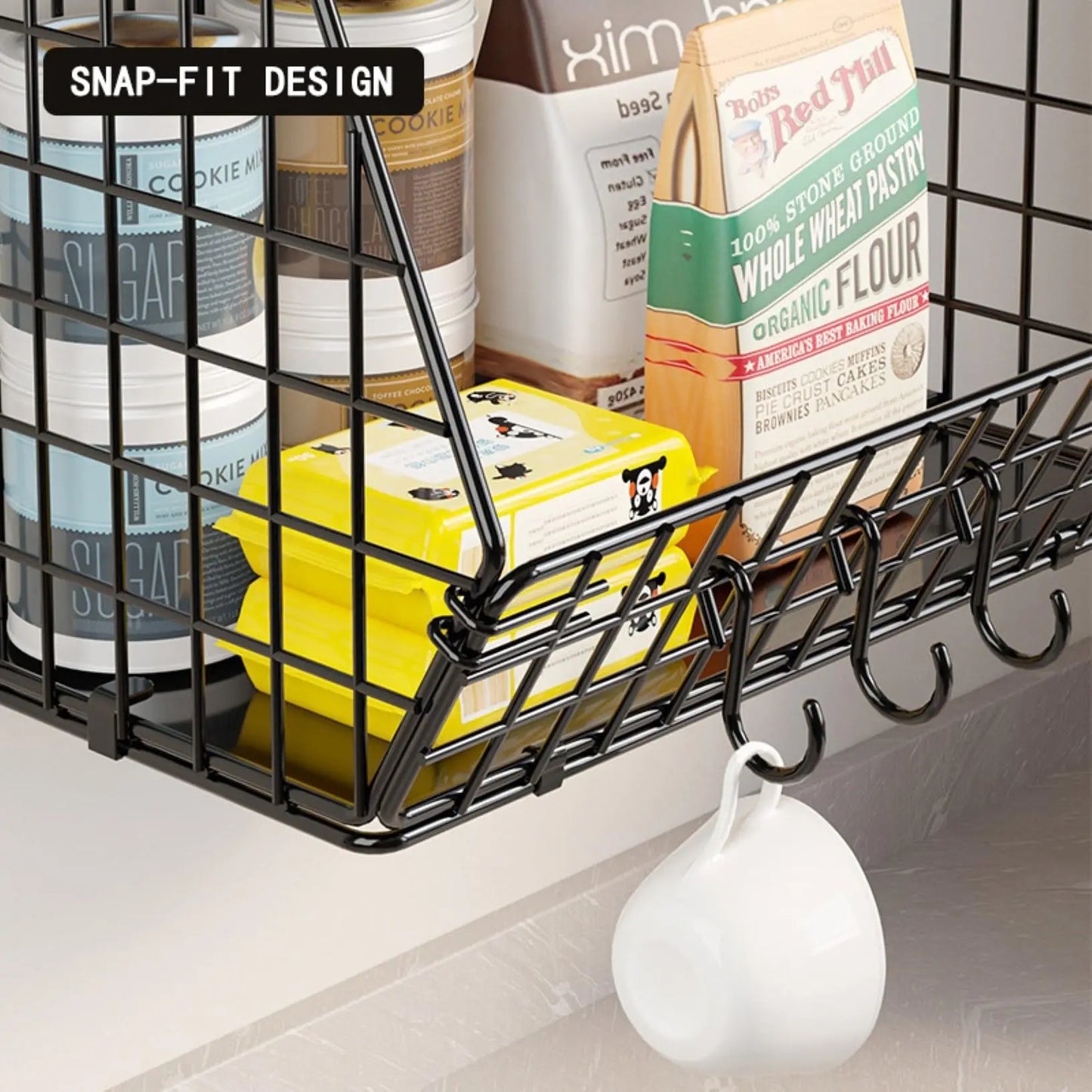 Stackable Wire Fruit & Veggie Baskets