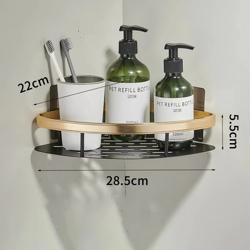 Sleek No-Drill Wall Shelf