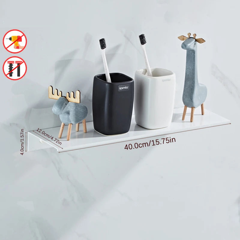 Black Space Aluminium Wall Shelf