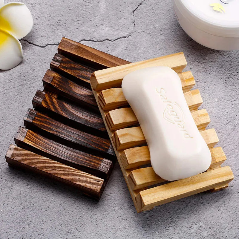 Natural Bamboo Soap Draining Holder