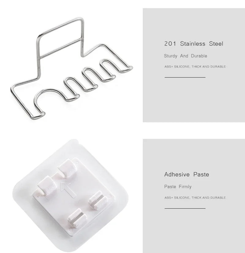 Sleek Wall-Mounted Toothbrush Holder