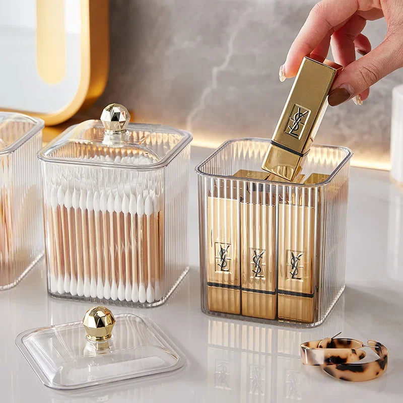 Transparent Desktop Makeup Organizer