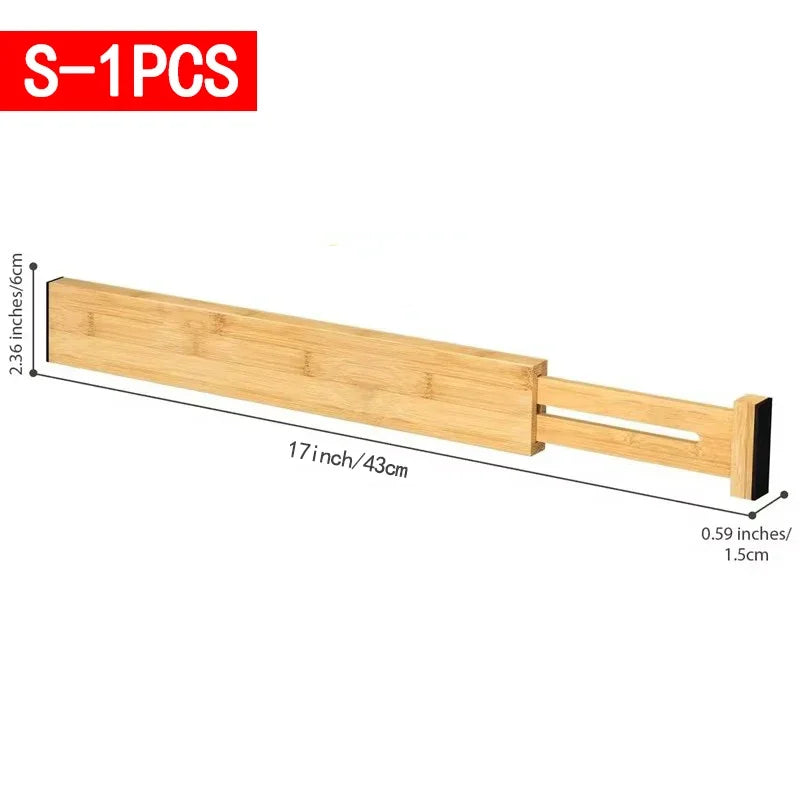 Adjustable Bamboo Drawer Dividers