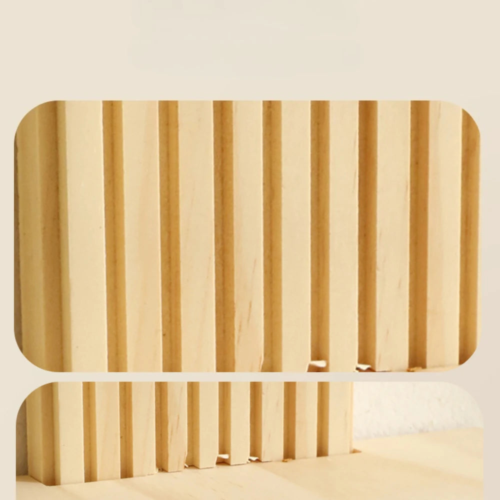 Bohemian Oval Threaded Solid Wood Wall Shelf