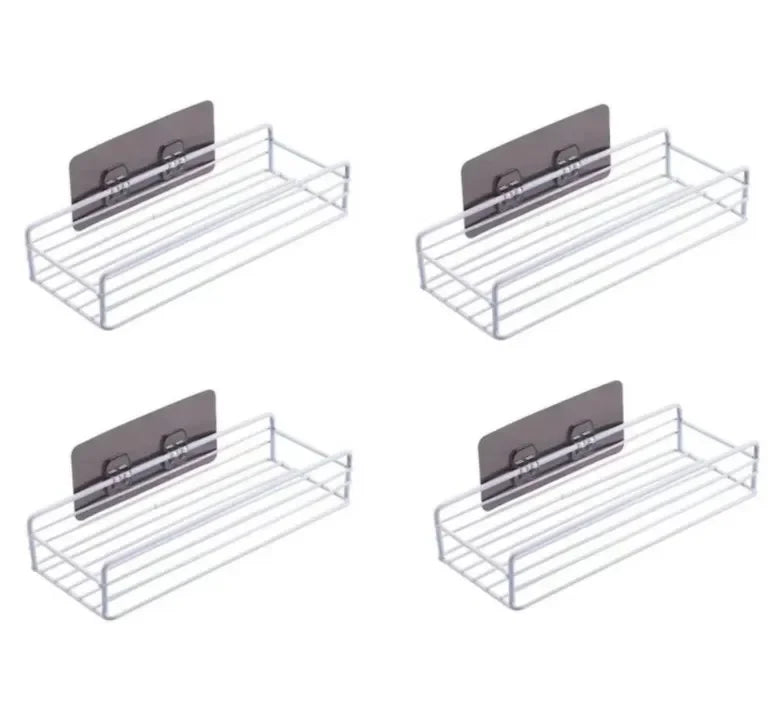 Japanese-Style Wrought Iron Bathroom Wall Shelf
