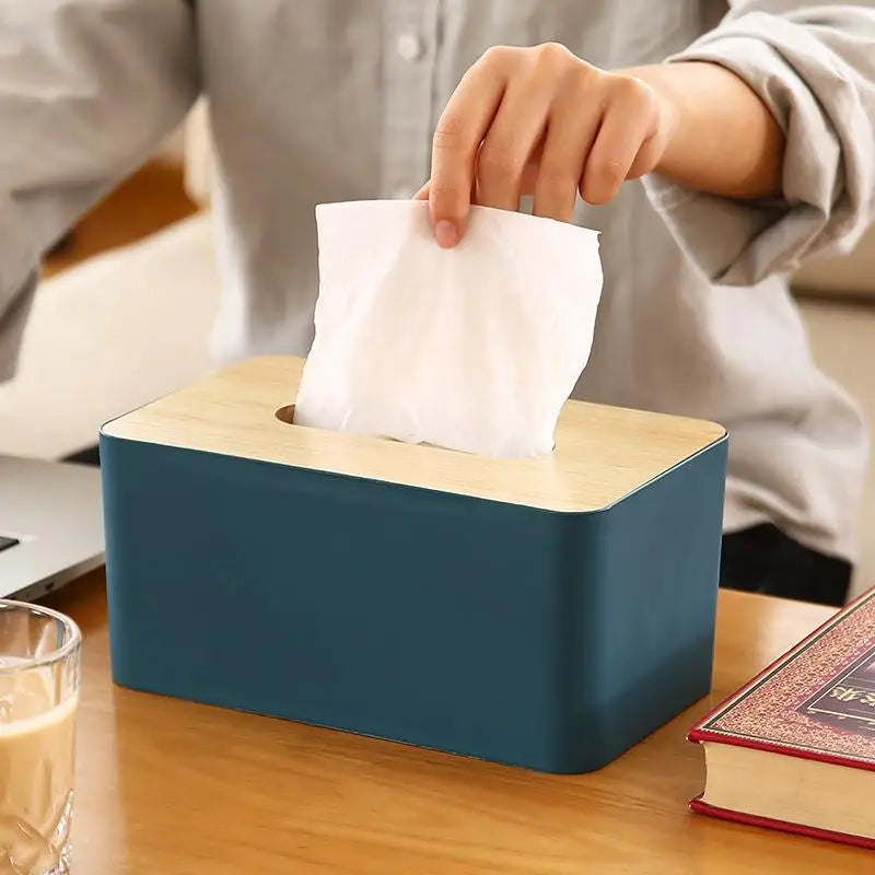 Minimalist Wooden Tissue Box