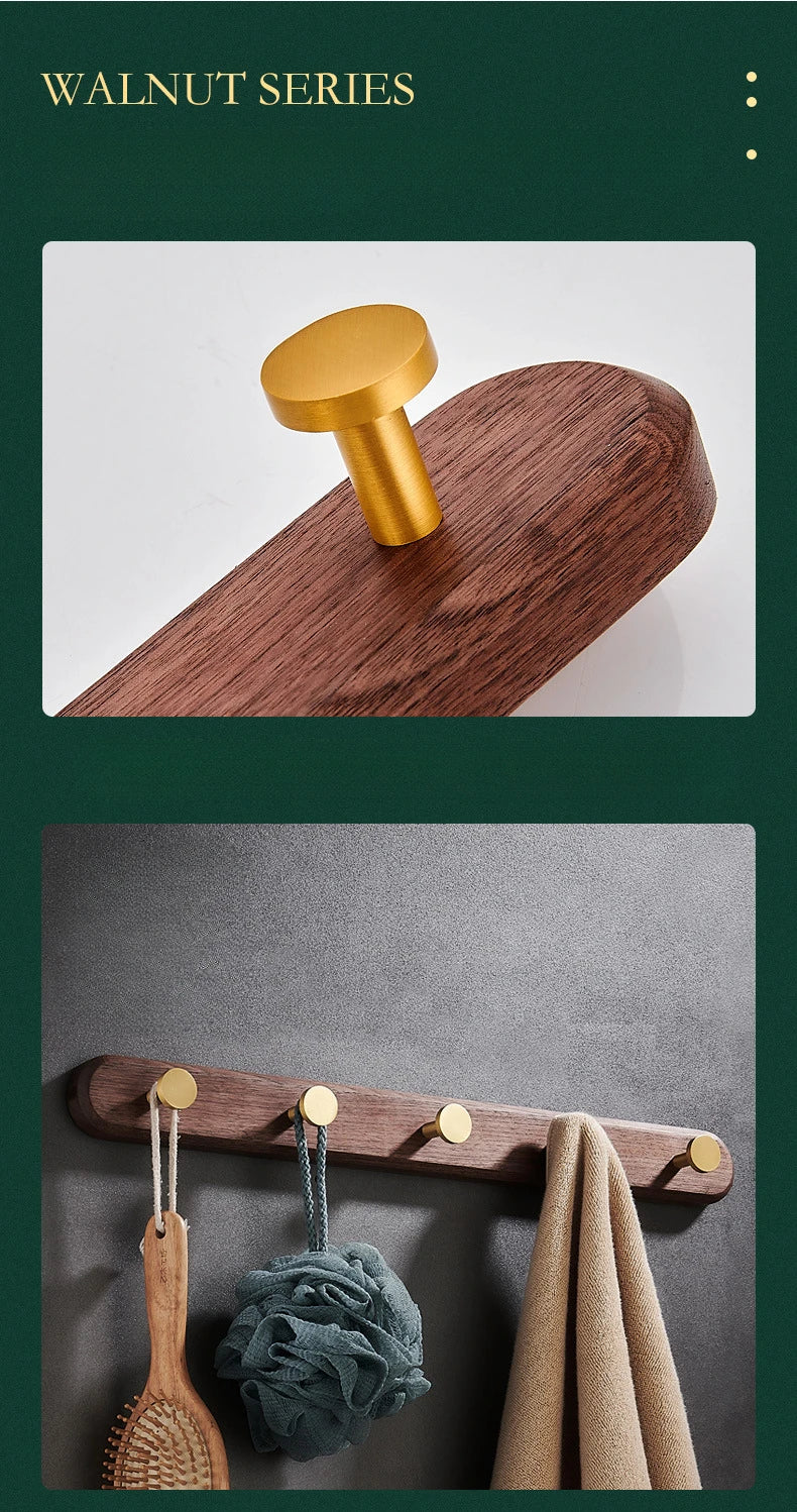 Wall-Mounted Wooden Coat Hook
