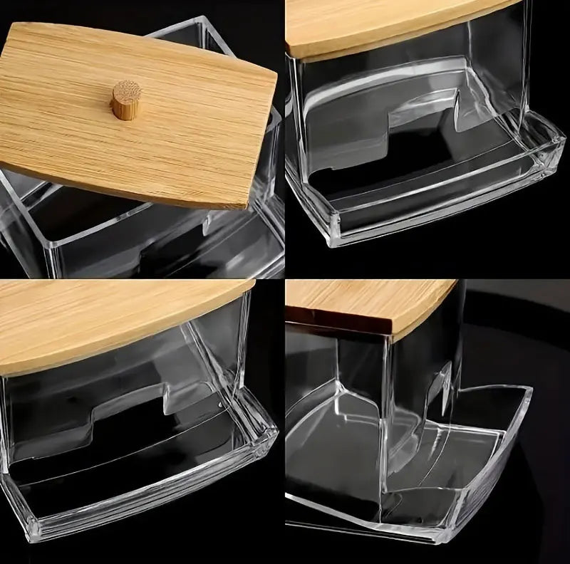 Clear Bathroom Storage Jar