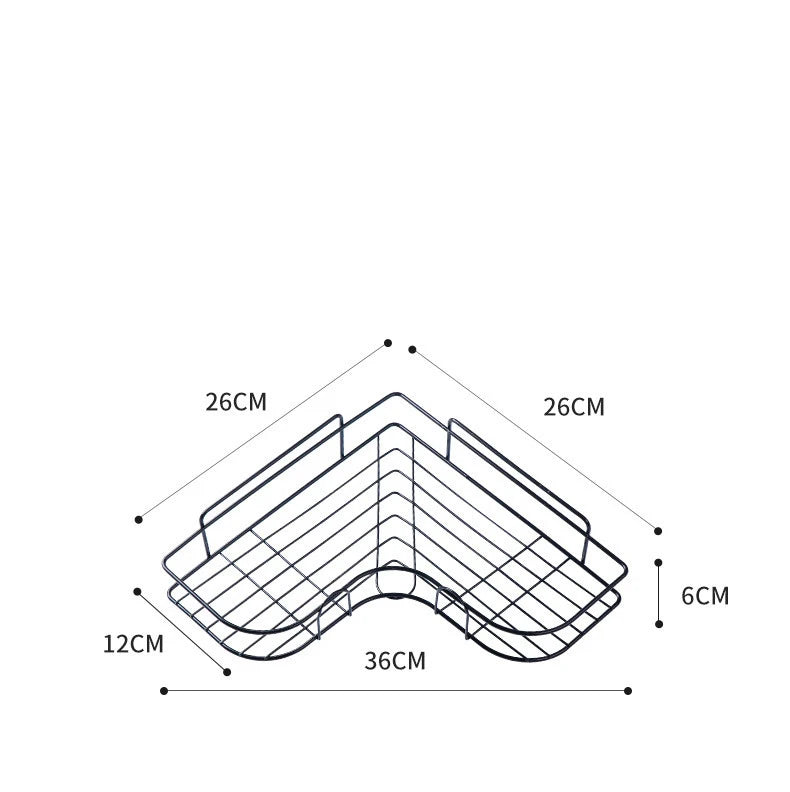 Triangle Bathroom Shelf - Non-Drill