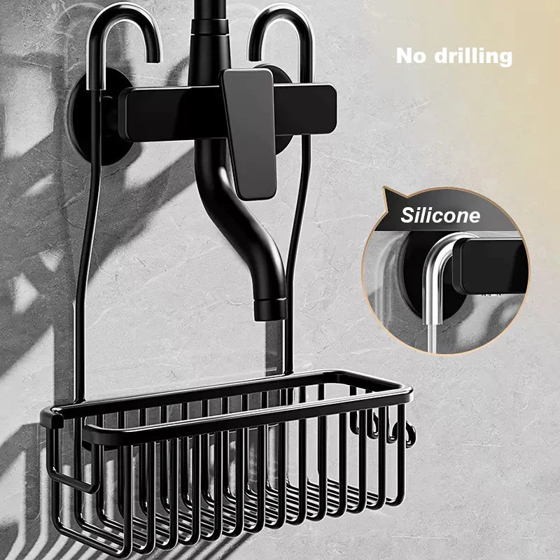 Bath Basket & Shampoo Rack Organizer