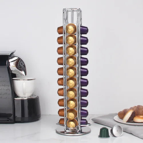 Rotating Coffee Capsule Storage Tower