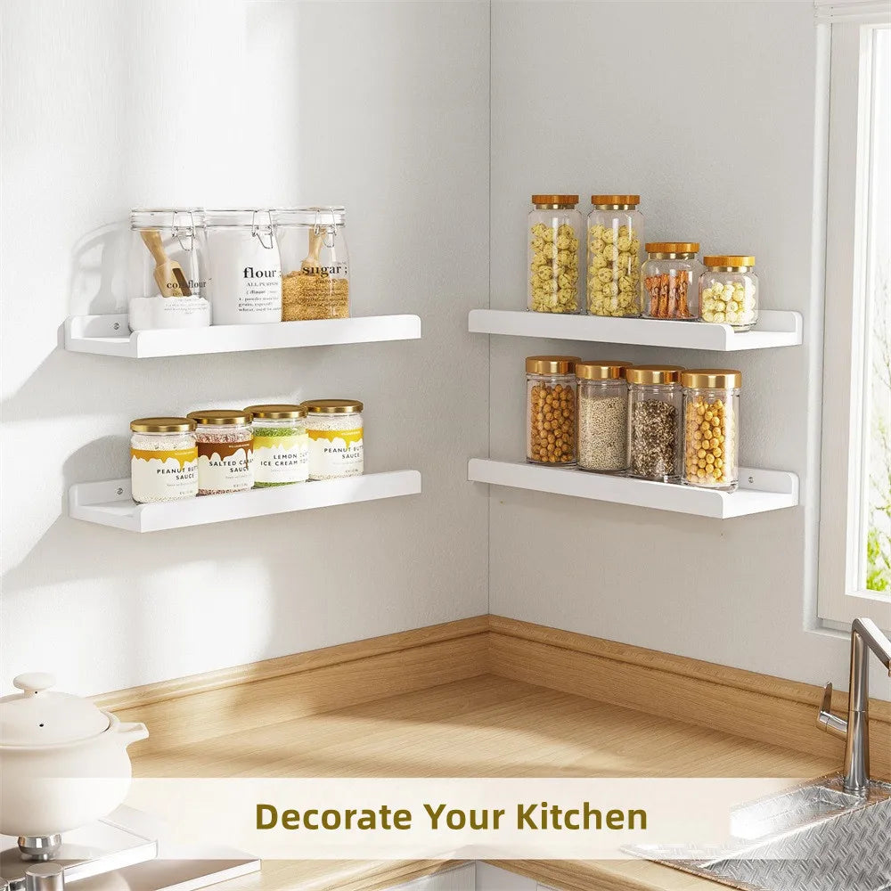 Modern Wooden Floating Shelves