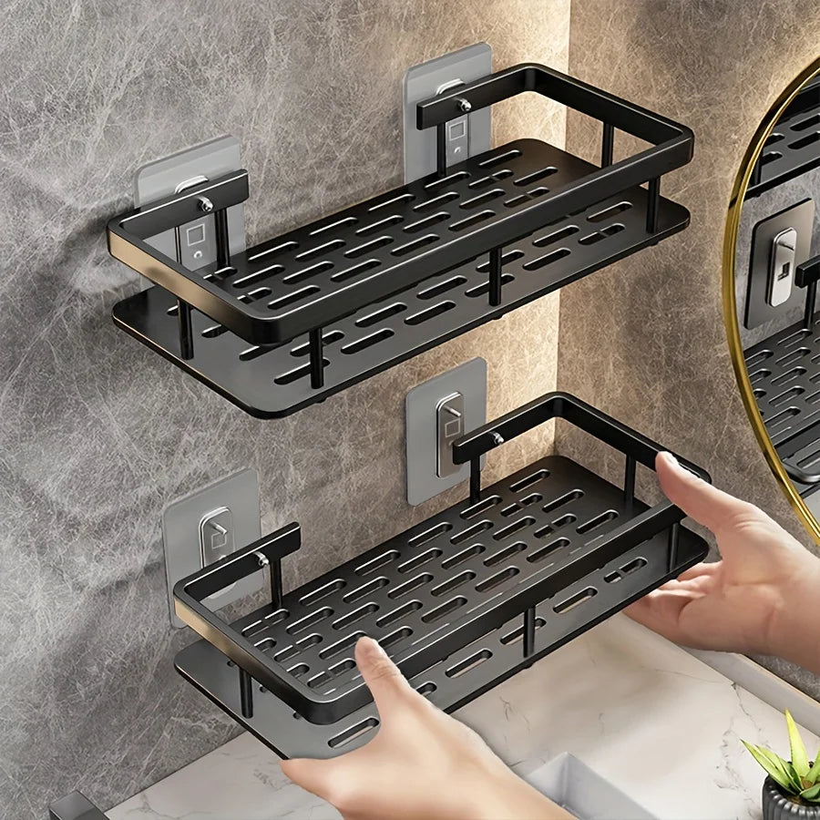 Sleek No-Drill Wall Shelf