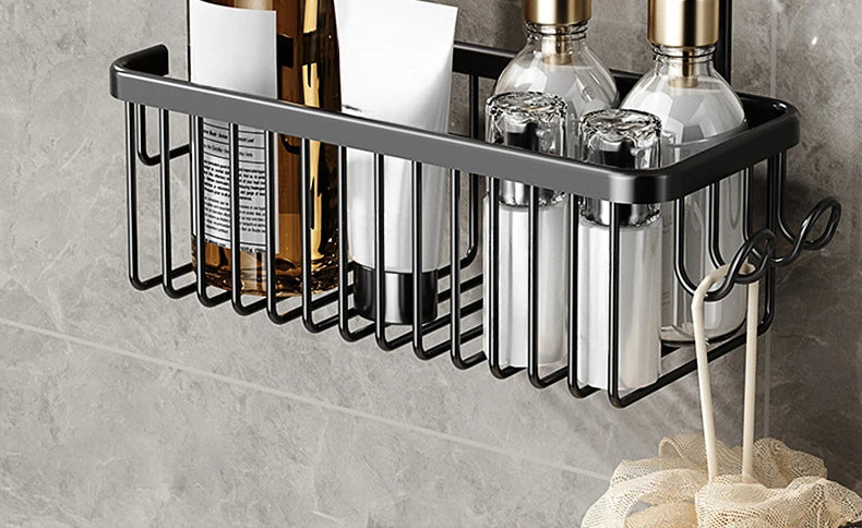 No-Drill Unique Bathroom Shower Rack